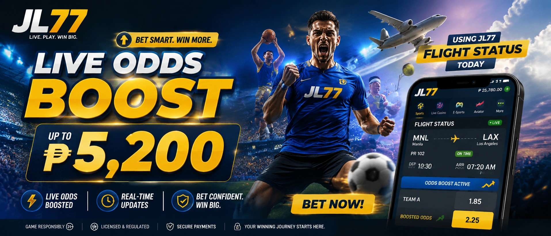 Sports betting markets on mobile